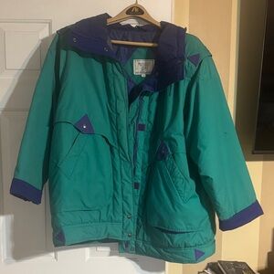 Mulberry Teal and Violet Ski Jacket